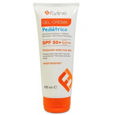 Comprar FARLINE GEL CREMA PEDIATRICO SPF50+ 200 ML al mejor precio en NuestraFarma, tu farmacia online