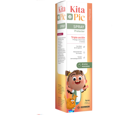 Comprar KITAPIC SPRAY PROTECTOR TRIPLE ACCION 250 ML AROMA MANZANA al mejor precio en NuestraFarma, tu farmacia online