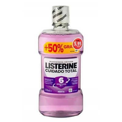 Comprar LISTERINE CUIDADO TOTAL 750 ML 50% GRATIS al mejor precio en NuestraFarma, tu farmacia online