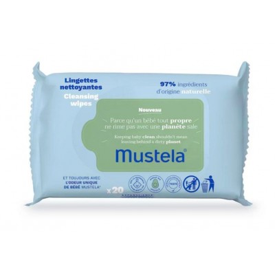 Comprar MUSTELA TOALLITAS LIMPIADORAS CON AGUACATE BIO 20 UNIDADES al mejor precio en NuestraFarma, tu farmacia online