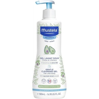 MUSTELA GEL DE BAÑO SUAVE CON AGUACATE BIO 500 ML