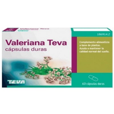 Comprar VALERIANA TEVA 60 CAPSULAS al mejor precio en NuestraFarma, tu farmacia online