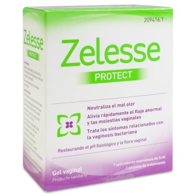 Comprar ZELESSE PROTECT GEL VAGINAL 7 APLICADORES 5 ML al mejor precio en NuestraFarma, tu farmacia online