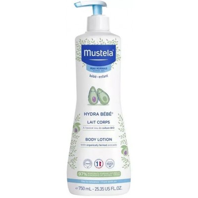 Comprar MUSTELA HYDRA BEBE LECHE CORPORAL CON AGUACATE BIO 750 ML al mejor precio en NuestraFarma, tu farmacia online