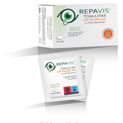 Comprar REPAVIS TOALLITAS OFTALMICAS 30 TOALLITAS al mejor precio en NuestraFarma, tu farmacia online