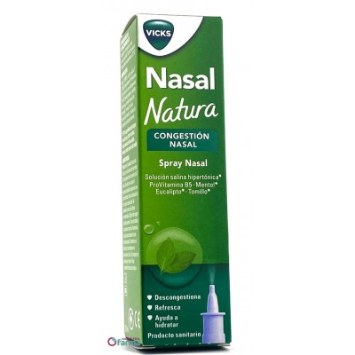 Comprar VICKS NASAL NATURA SPRAY NASAL 20 ML al mejor precio en NuestraFarma, tu farmacia online
