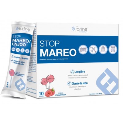 Comprar FARLINE SWEETSIN STOP MAREO SABOR FRAMBUESA 10 UNIDADES al mejor precio en NuestraFarma, tu farmacia online