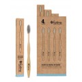FARLINE CEPILLO DENTAL BAMBU AZUL 4 UNIDADES