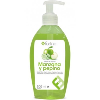 Comprar FARLINE JABON DE MANOS MANZANA Y PEPINO 500 ML al mejor precio en NuestraFarma, tu farmacia online
