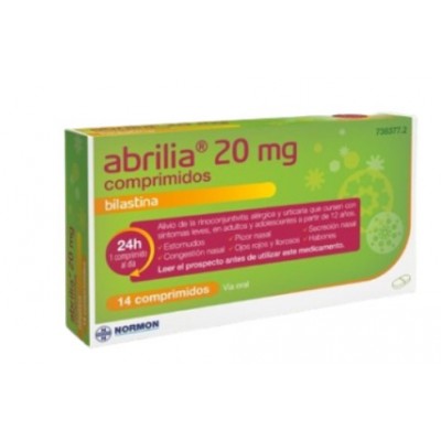 Comprar ABRILIA 20 MG 14 COMPRIMIDOS al mejor precio en NuestraFarma, tu farmacia online