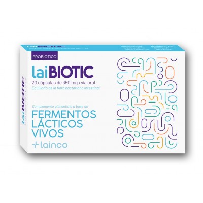 Comprar LAIBIOTIC 350 MG 20 CAPSULAS al mejor precio en NuestraFarma, tu farmacia online