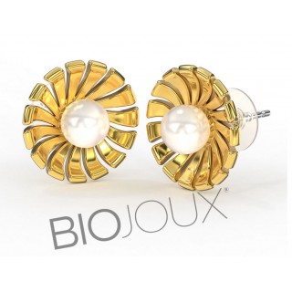 BIOJOUX PENDIENTES AGHATA PERLA 16 MM BJT303 1 PAR