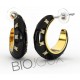 BIOJOUX PENDIENTES BERTHA NEGRO 16 MM BJT309 1 PAR
