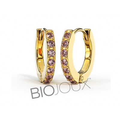 Comprar BIOJOUX PENDIENTES ARO CRISTAL ROSA 12 MM BJT728 1 PAR al mejor precio en NuestraFarma, tu farmacia online