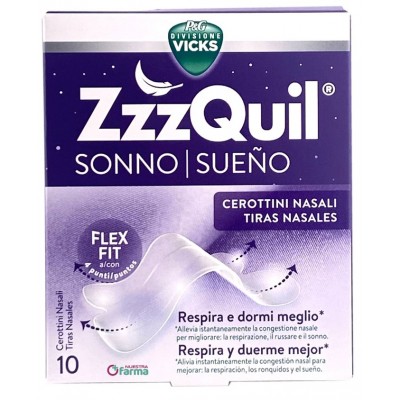 Comprar ZZZQUIL SUEÑO 10 TIRAS NASALES al mejor precio en NuestraFarma, tu farmacia online