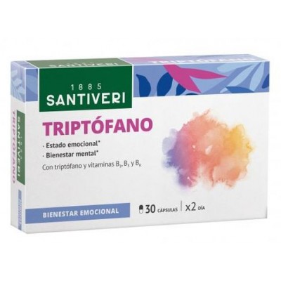 Comprar SANTIVERI TRIPTOFANO 30 CAPSULAS al mejor precio en NuestraFarma, tu farmacia online