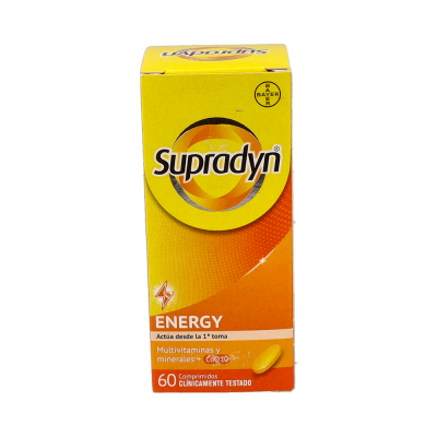 Comprar SUPRADYN ENERGY 60 COMPRIMIDOS al mejor precio en NuestraFarma, tu farmacia online