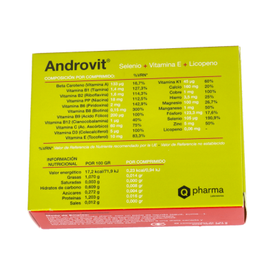 Comprar ANDROVIT 30 COMPRIMIDOS al mejor precio en NuestraFarma, tu farmacia online
