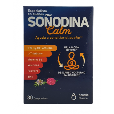 Comprar SOÑODINA CALM 30 COMPRIMIDOS al mejor precio en NuestraFarma, tu farmacia online