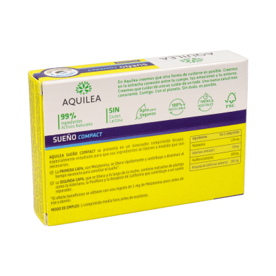 Comprar AQUILEA SUEÑO 1.95 30 COMPRIMIDOS al mejor precio en NuestraFarma, tu farmacia online