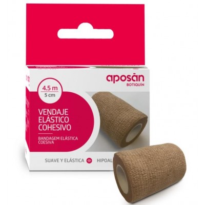 Comprar APOSAN BOTIQUIN VENDA ELASTICA COHESIVA 4,5 M X 5 CM al mejor precio en NuestraFarma, tu farmacia online