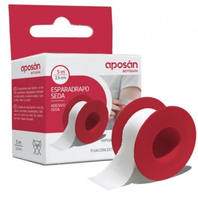 Comprar APOSAN BOTIQUIN ESPARADRAPO SEDA 5 M X 2,5 CM al mejor precio en NuestraFarma, tu farmacia online