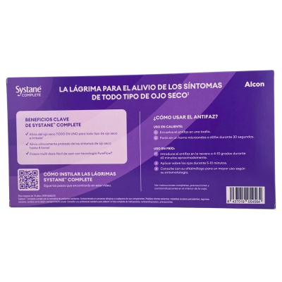 Comprar SYSTANE COMPLETE 10 ML + ANTIFAZ OCULAR PARA USO EN FRIO Y CALOR al mejor precio en NuestraFarma, tu farmacia online