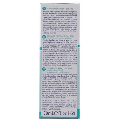 Comprar CHICCO PASTA DE DIENTES 6-24 MESES PLATANO MANZANA 2 X 50 ML al mejor precio en NuestraFarma, tu farmacia online