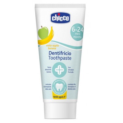 Comprar CHICCO PASTA DE DIENTES 6-24 MESES PLATANO MANZANA 2 X 50 ML al mejor precio en NuestraFarma, tu farmacia online