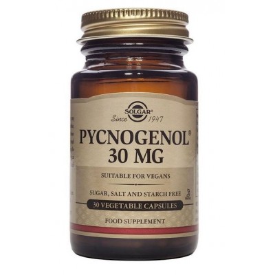 Comprar SOLGAR PINO 30 MG EXTRACTO DE CORTEZA DE PINO Y PYCNOGENOL 30 CAPSULAS VEGETALES al mejor precio en NuestraFarma, tu farmacia online