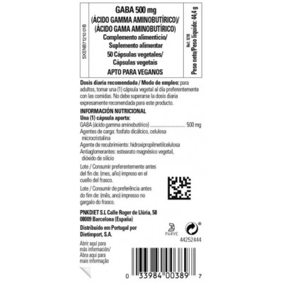 Comprar SOLGAR GABA 500 MG 50 CAPSULAS VEGETALES al mejor precio en NuestraFarma, tu farmacia online