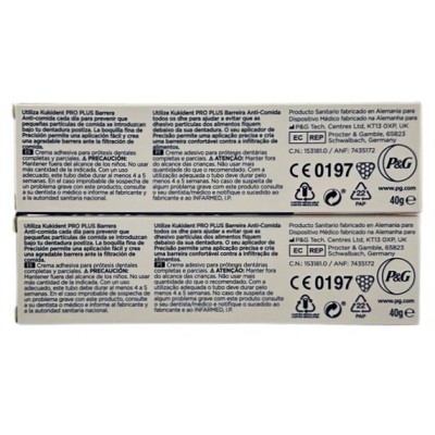 Comprar KUKIDENT PRO PLUS BARRERA ANTICOMIDA DUPLO 2X40 G SIN SABOR al mejor precio en NuestraFarma, tu farmacia online