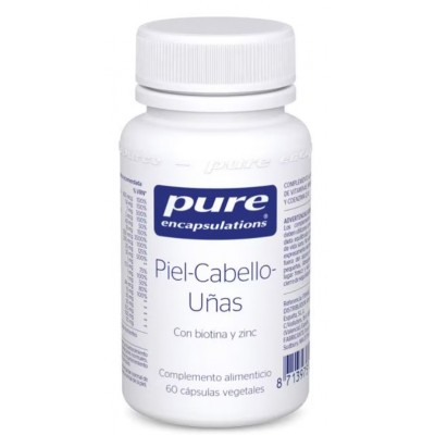 Comprar PURE ENCAPSULATIONS PIEL-CABELLO-UÑAS 60 CAPSULAS al mejor precio en NuestraFarma, tu farmacia online