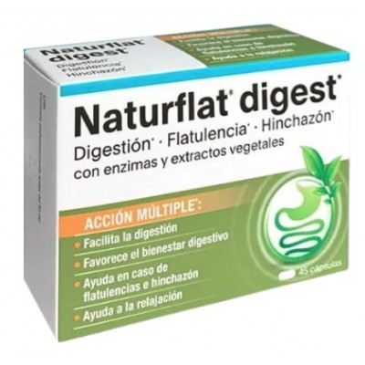 Comprar NATURFLAT DIGEST 45 CAPSULAS al mejor precio en NuestraFarma, tu farmacia online