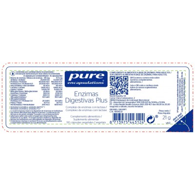Comprar PURE ENCAPSULATIONS ENZIMAS DIGESTIVAS PLUS 90 CAPSULAS al mejor precio en NuestraFarma, tu farmacia online