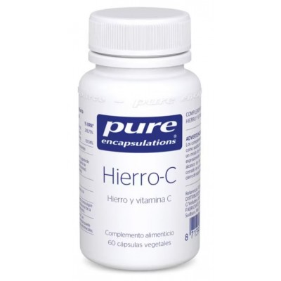 Comprar PURE ENCAPSULATIONS HIERRO-C 60 CAPSULAS al mejor precio en NuestraFarma, tu farmacia online