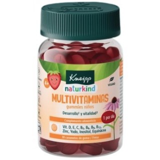KNEIPP NATURKIND NIÑOS MULTIVITAMINAS 30 GUMMIES SABOR FRESA