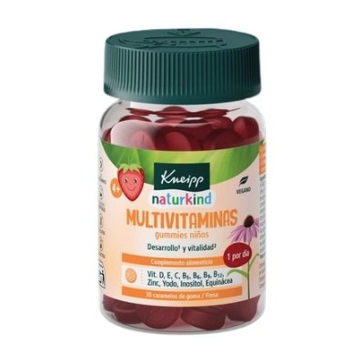 Comprar KNEIPP NATURKIND NIÑOS MULTIVITAMINAS 30 GUMMIES SABOR FRESA al mejor precio en NuestraFarma, tu farmacia online