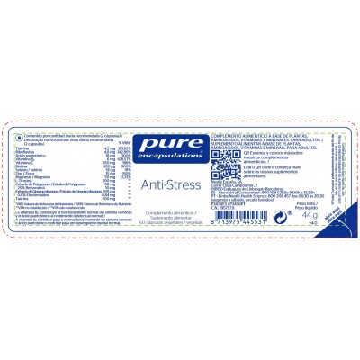Comprar PURE ENCAPSULATIONS ANTI-STRESS 60 CAPSULAS al mejor precio en NuestraFarma, tu farmacia online