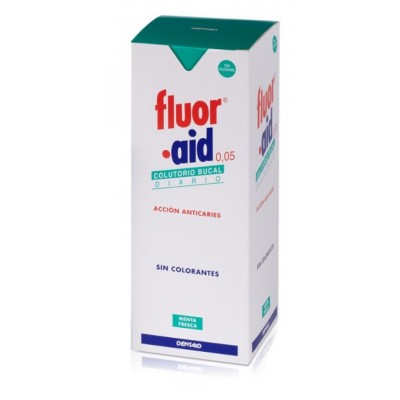 Comprar FLUOR AID 0,05 COLUTORIO DIARIO 500 ML al mejor precio en NuestraFarma, tu farmacia online