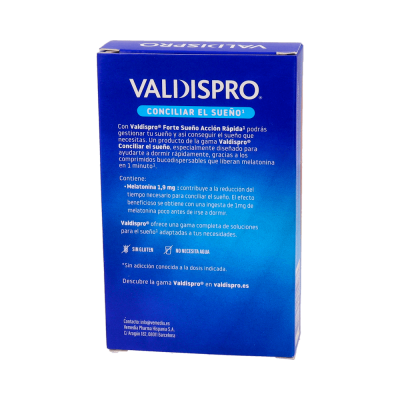Comprar VALDISPRO FORTE ACCION RAPIDA 40 COMPRIMIDOS BUCODISPERSABLES al mejor precio en NuestraFarma, tu farmacia online