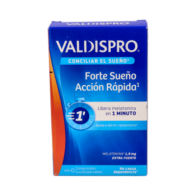 Comprar VALDISPRO FORTE ACCION RAPIDA 40 COMPRIMIDOS BUCODISPERSABLES al mejor precio en NuestraFarma, tu farmacia online