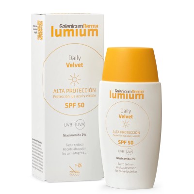 Comprar GALENICUM DERMA LUMIUM DAILY VELVET SPF50 50 ML al mejor precio en NuestraFarma, tu farmacia online