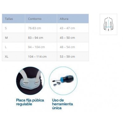 Comprar PRIM MARCO DE HIPEREXTENSION CON APOYO EN PUBIS REGULABLE C34B al mejor precio en NuestraFarma, tu farmacia online