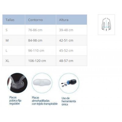 Comprar PRIM AVANT MARCO DE HIPEREXTENSION CON APOYO EN PUBIS REGULABLE C34AV al mejor precio en NuestraFarma, tu farmacia online