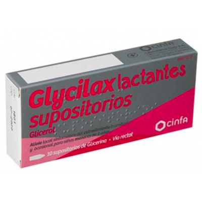 Comprar GLYCILAX LACTANTES 0,672 G 10 SUPOSITORIOS al mejor precio en NuestraFarma, tu farmacia online