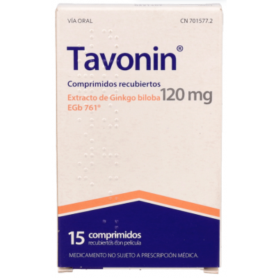 Comprar TAVONIN 120 MG 15 COMPRIMIDOS RECUBIERTOS al mejor precio en NuestraFarma, tu farmacia online
