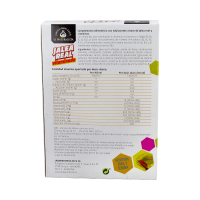 Comprar EL NATURALISTA JALEA REAL VITAMINADA 20 VIALES 10 ML al mejor precio en NuestraFarma, tu farmacia online