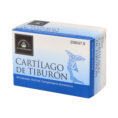 Comprar EL NATURALISTA CARTILAGO DE TIBURON 60 CAPSULAS al mejor precio en NuestraFarma, tu farmacia online
