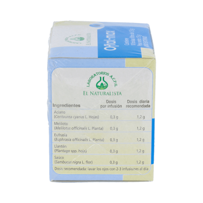Comprar EL NATURALISTA OFTAL-MAX INFUSION LAVADO DE OJOS 10 BOLSITAS 1,5 G al mejor precio en NuestraFarma, tu farmacia online